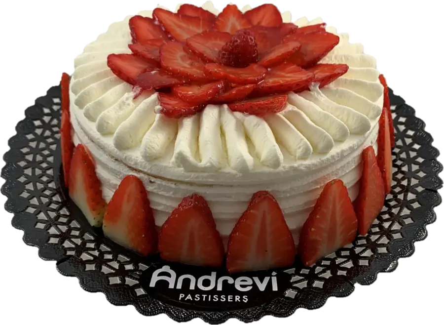 Pastís de maduixes i nata d'Andreví