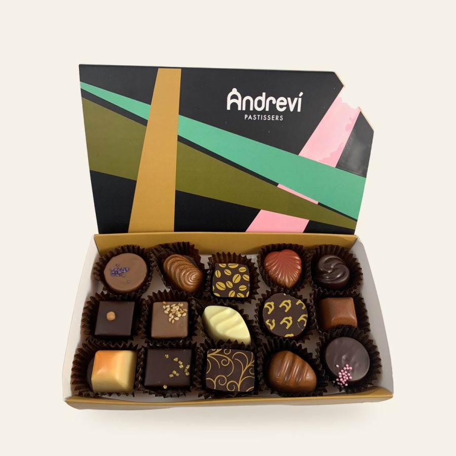 Caja Andreví 15 bombones